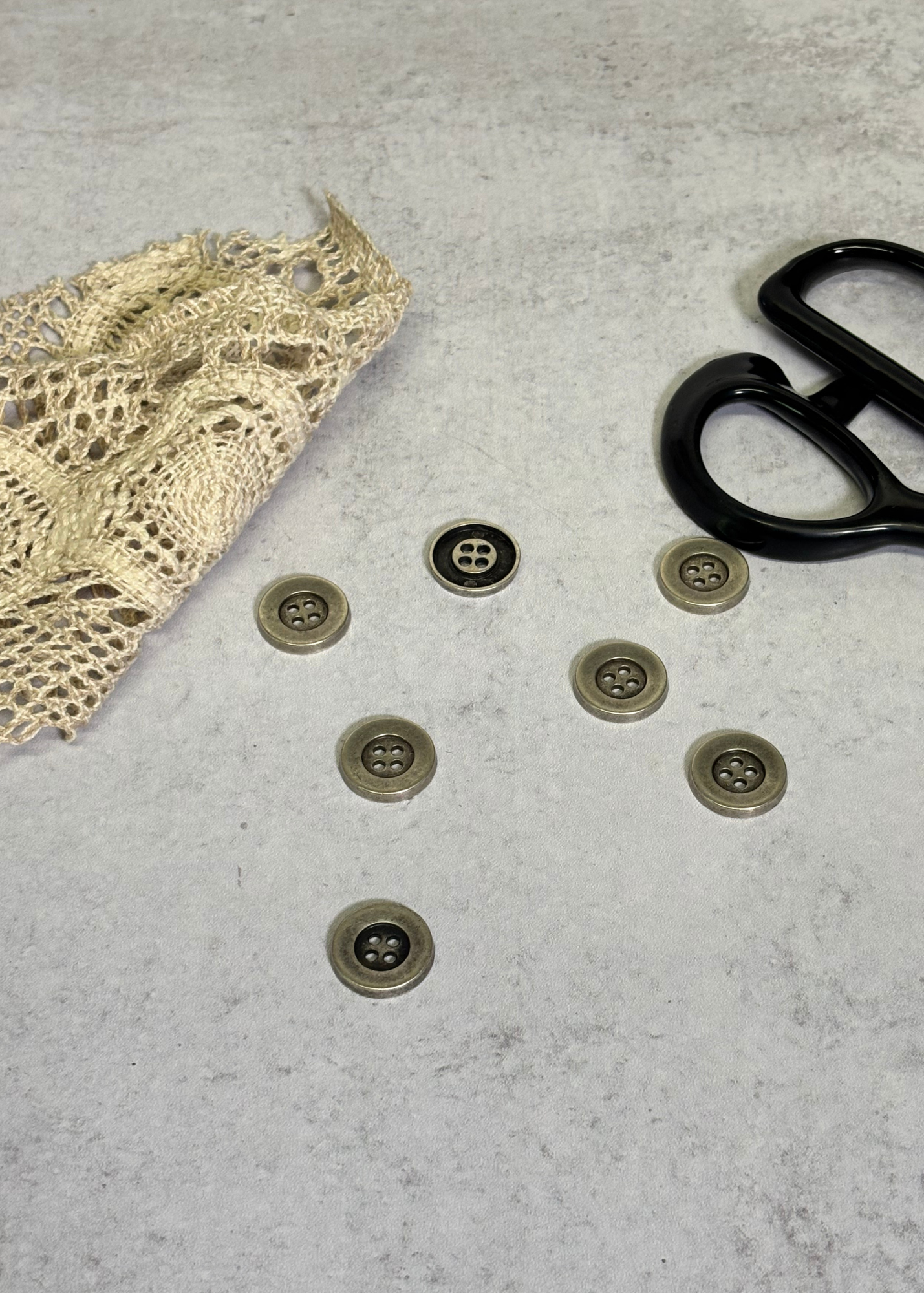 Small Silver Metal Button