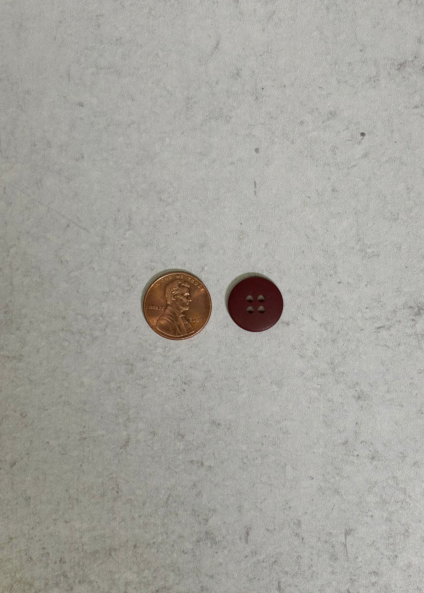 Small Maroon Button