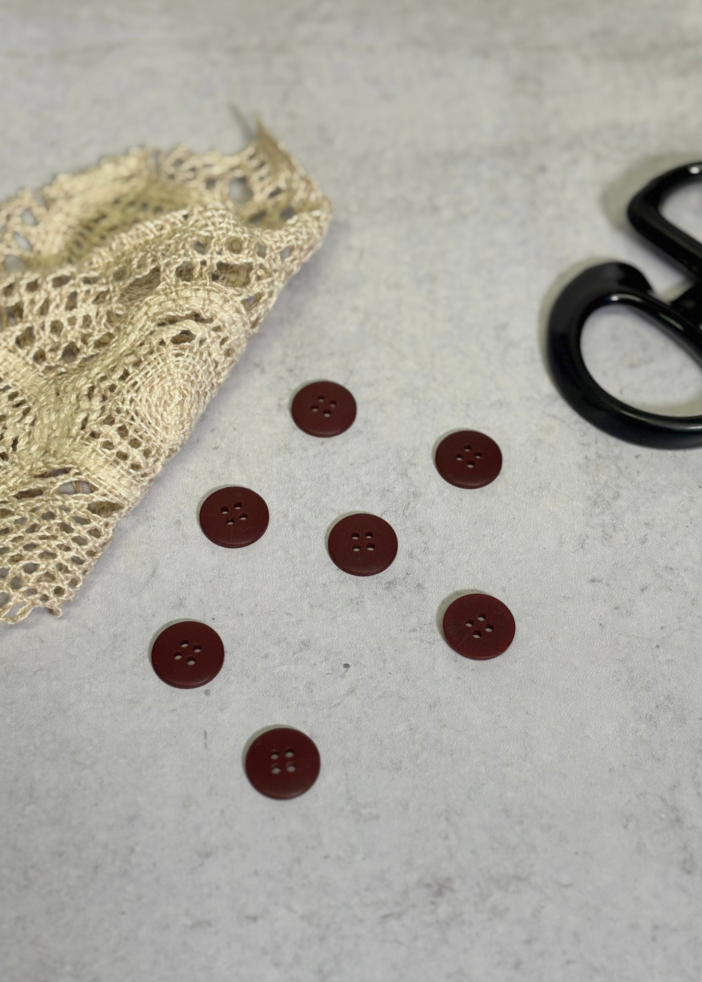 Small Maroon Button