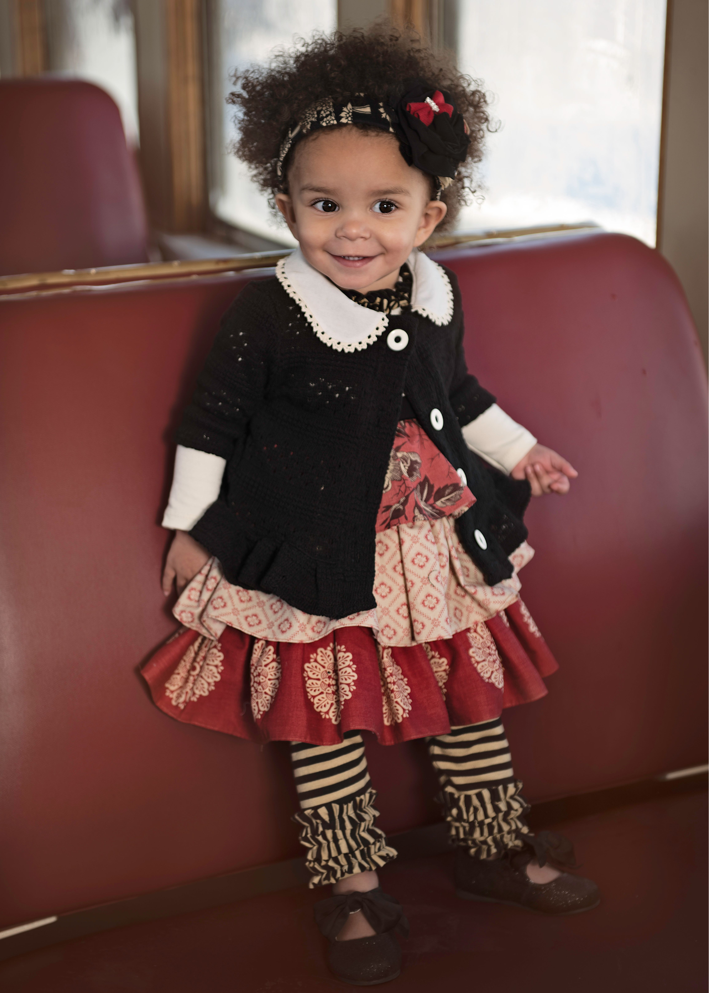 Red Flower Pin Wheel