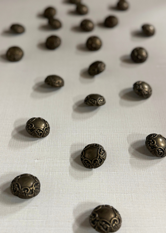 Bronze Baroque Button