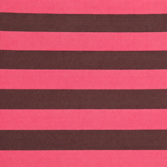 Brown/Raspberry Stripe Knit -