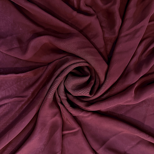 Burgundy Chiffon