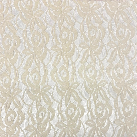 Cream floral lace