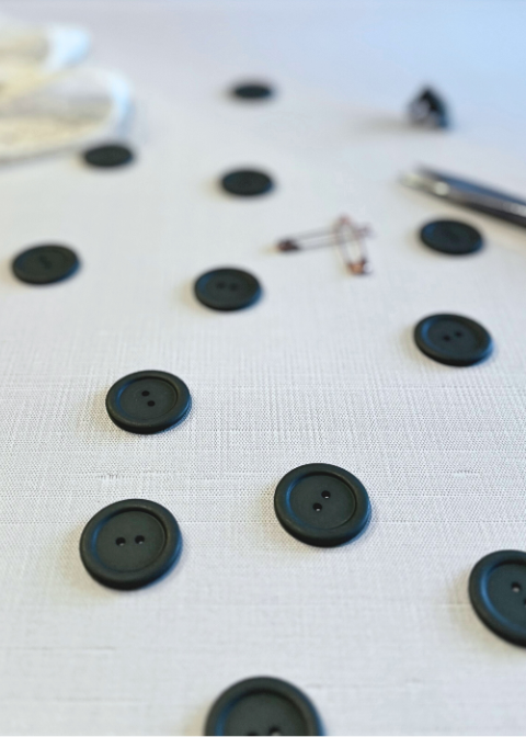 Dark Olive Green Button