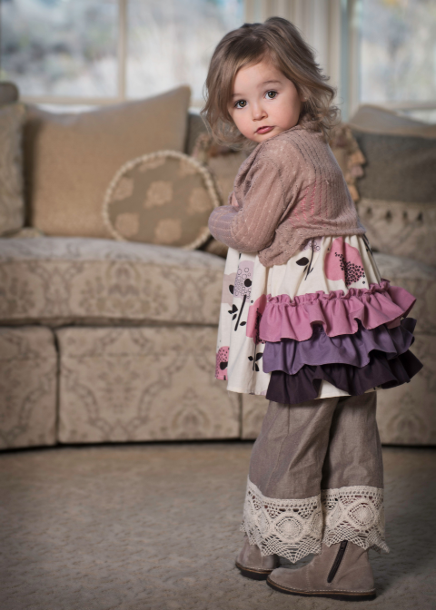 Dusty Lavender Pointelle Knit