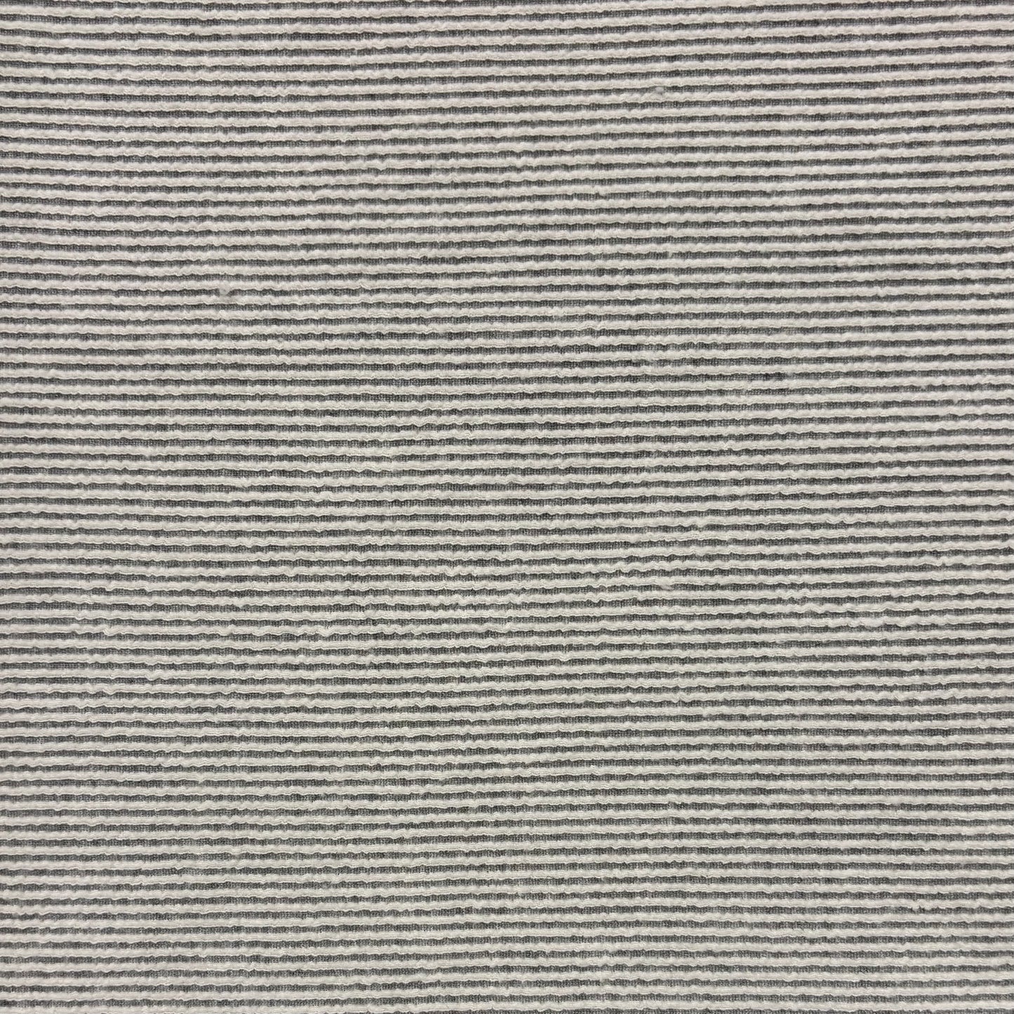 Textured Gray/Cream Stripe Knit