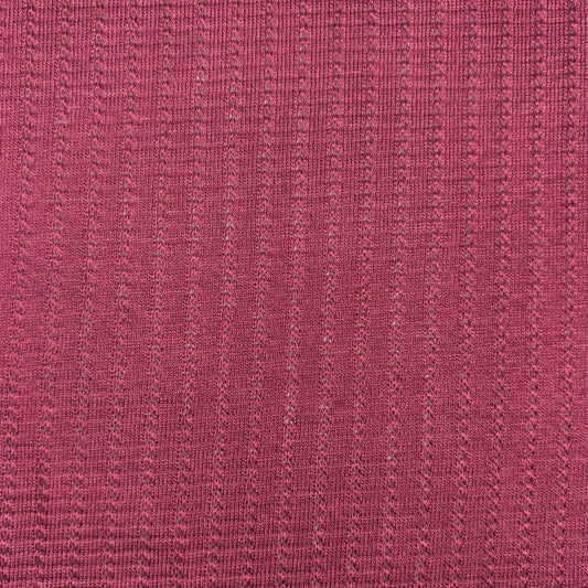 Burgundy Pointelle Knit