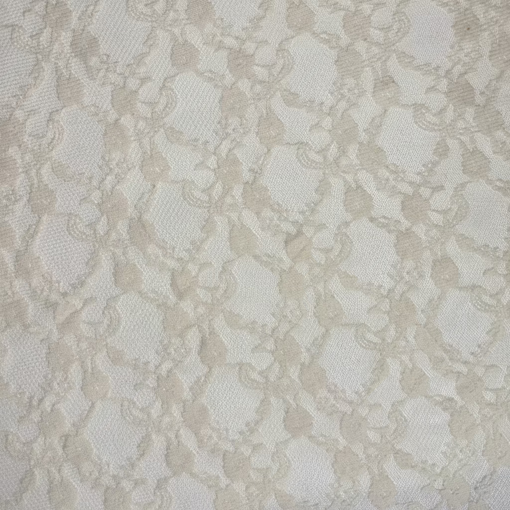 Small Flower Cream Mesh Lace