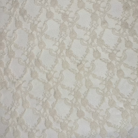 Small Flower Cream Mesh Lace