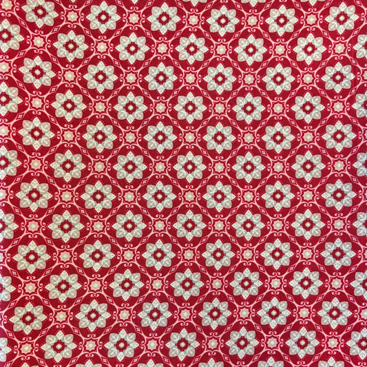 Red, Pink & Taupe Medallion