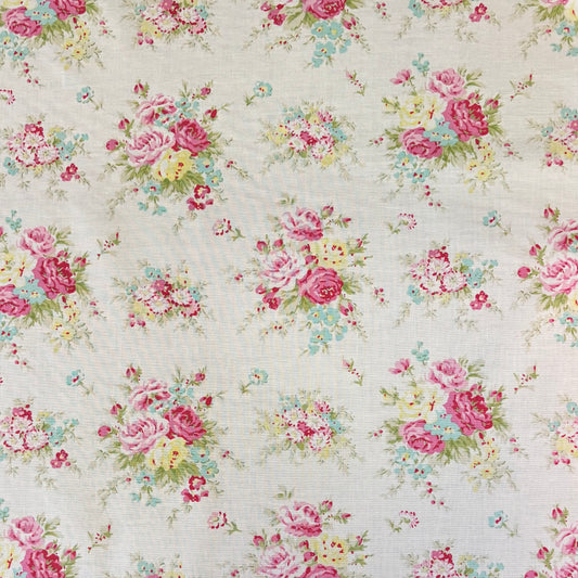 Dainty Flower Bouquet on White