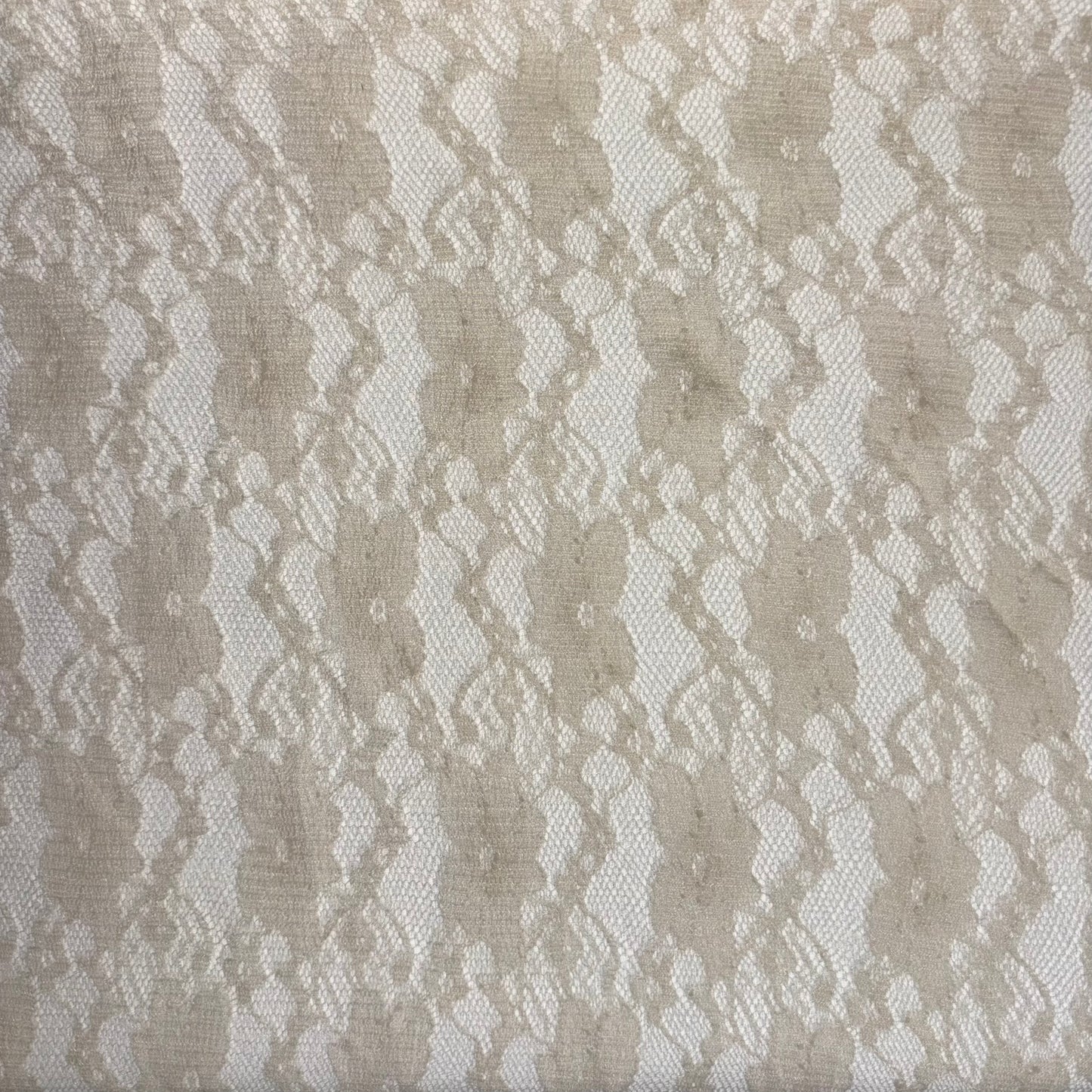 Taupe Stretch Floral Lace