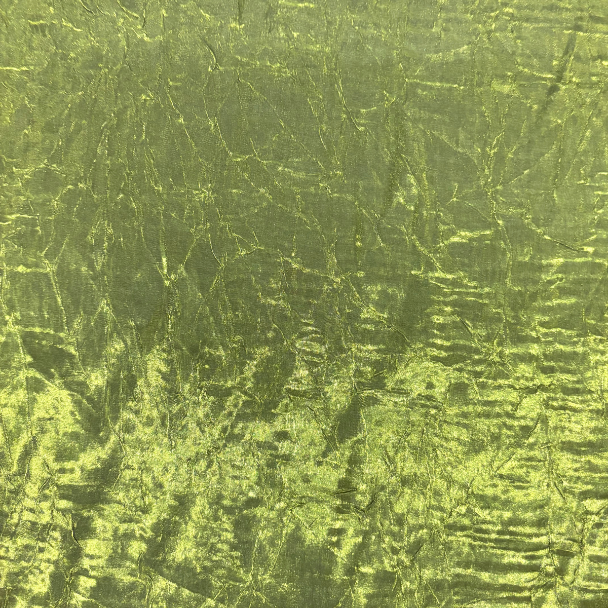 Crinkle Shimmer Green Fabric