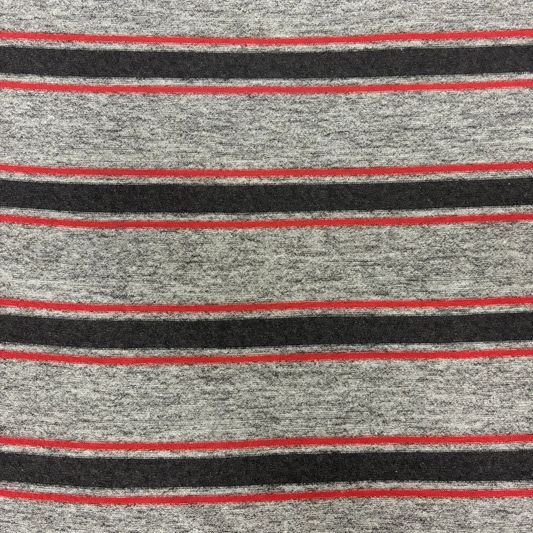 Grey Stripe Hacci Knit