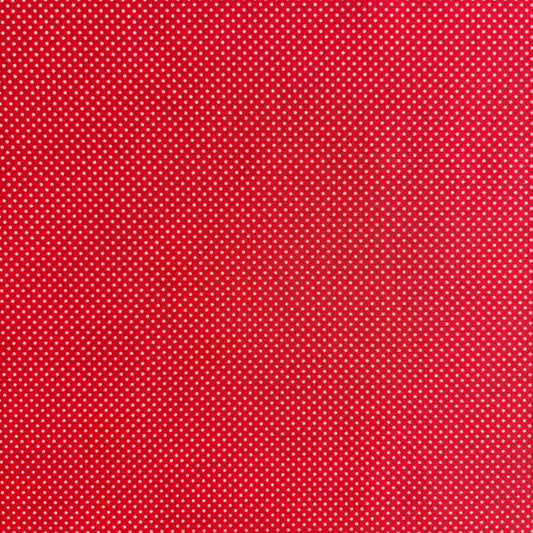 Red and White Small Polka dot