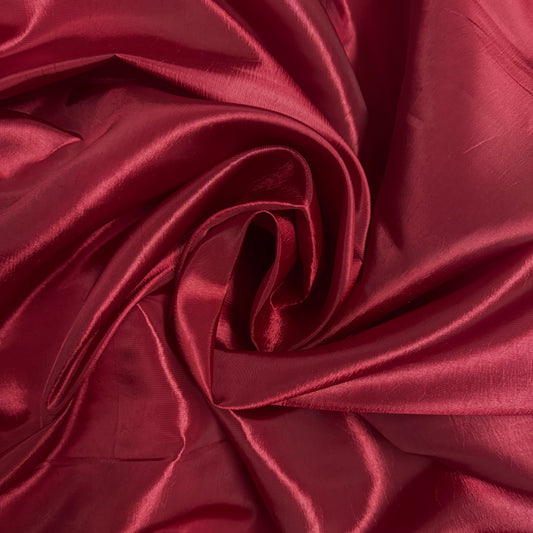 Deep Cherry Red Taffeta