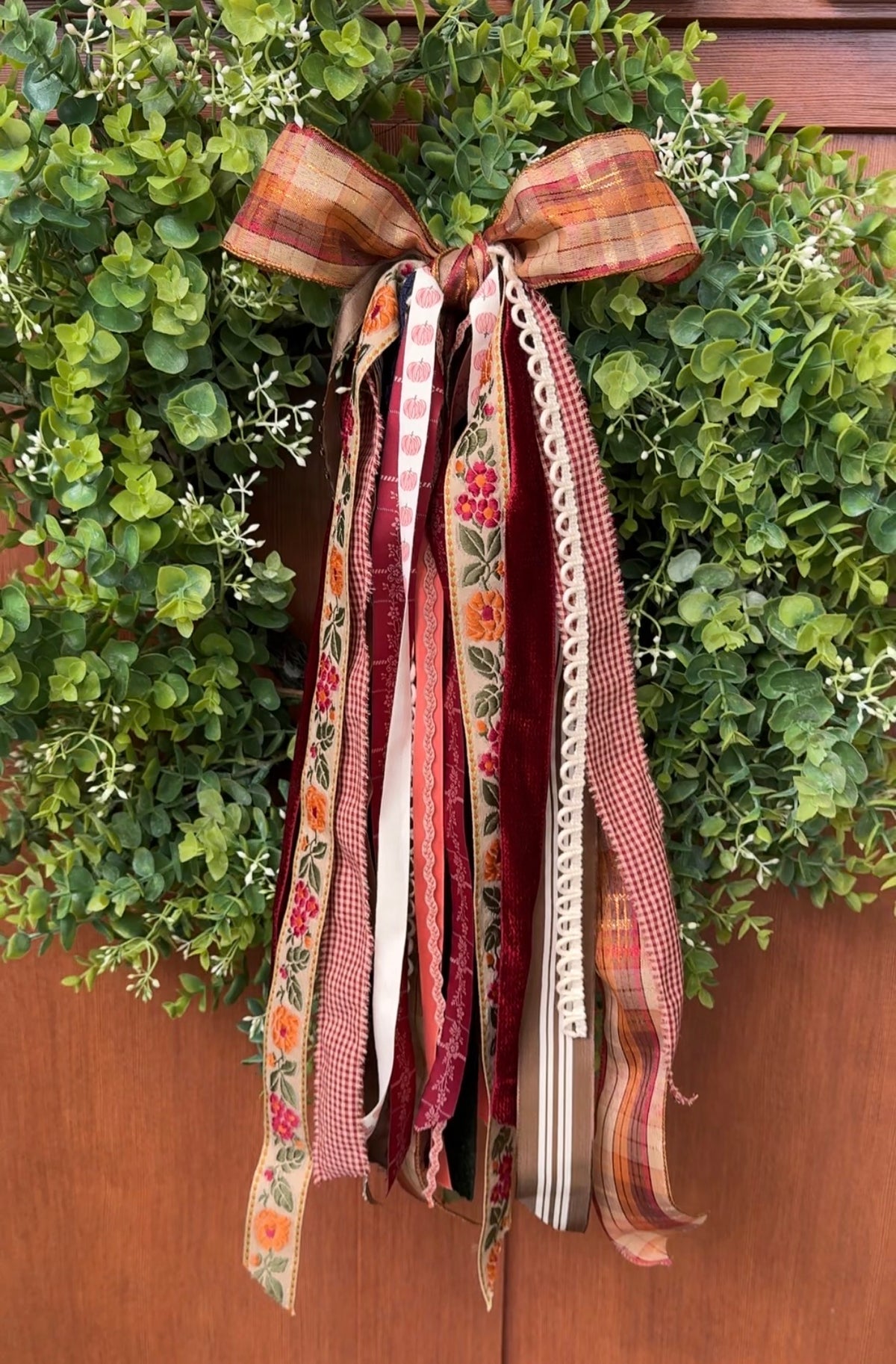 Brown & Cream Stripe Ribbon