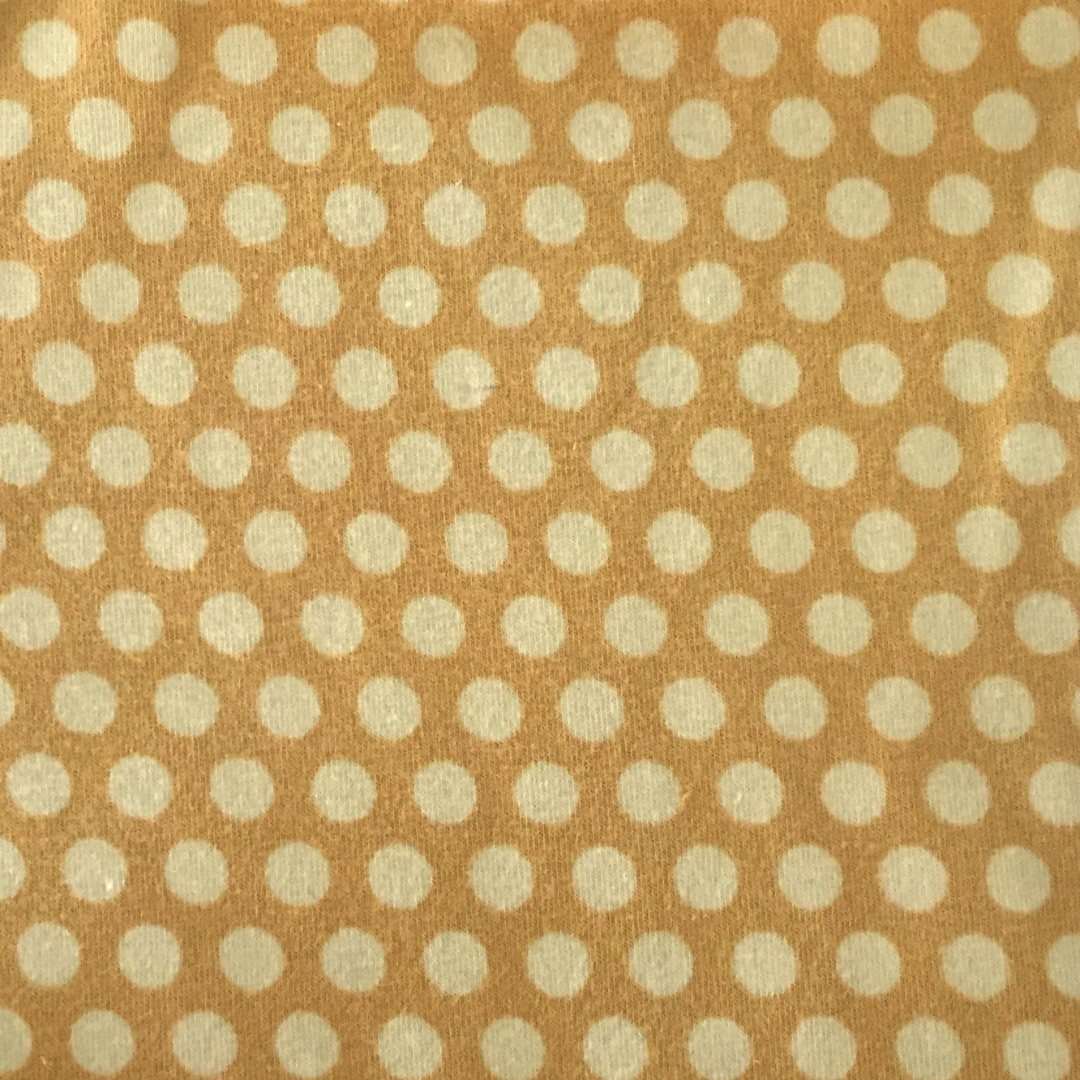 Gold/Yellow Dot Jersey Knit