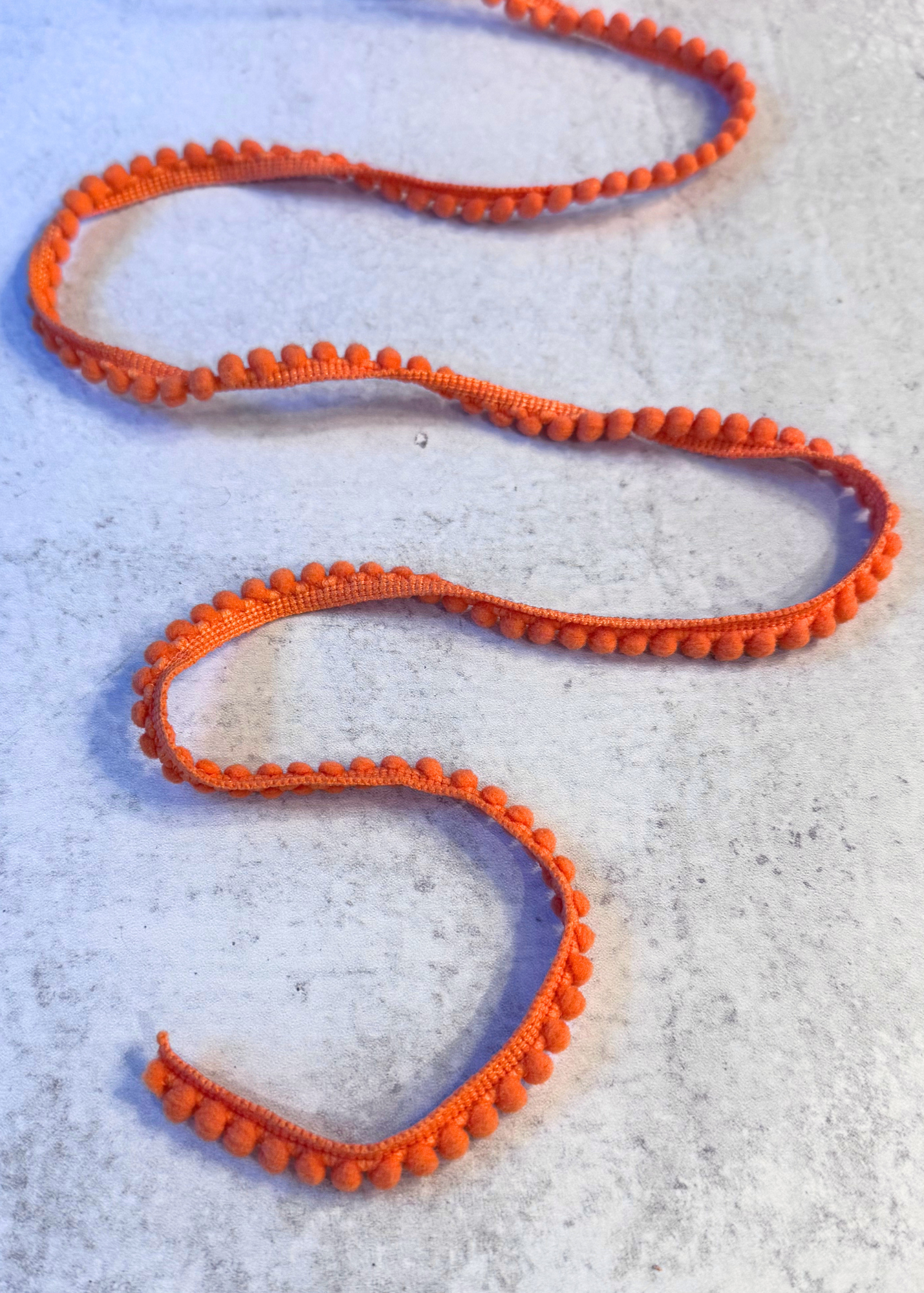 Orange Micro Pom Pom