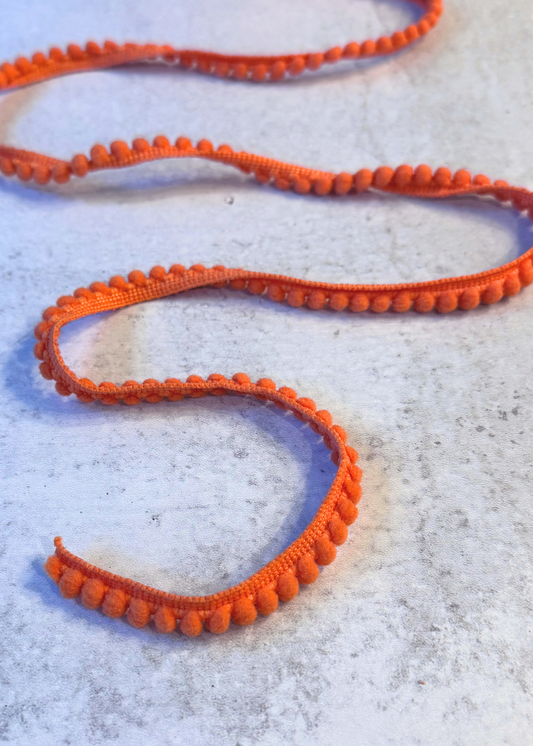 Orange Micro Pom Pom