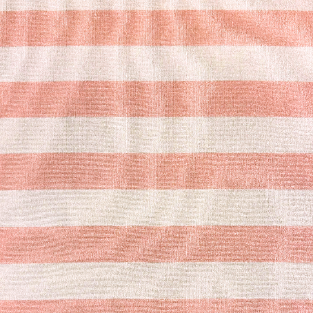 Tonal Pink Stripe Jersey Knit