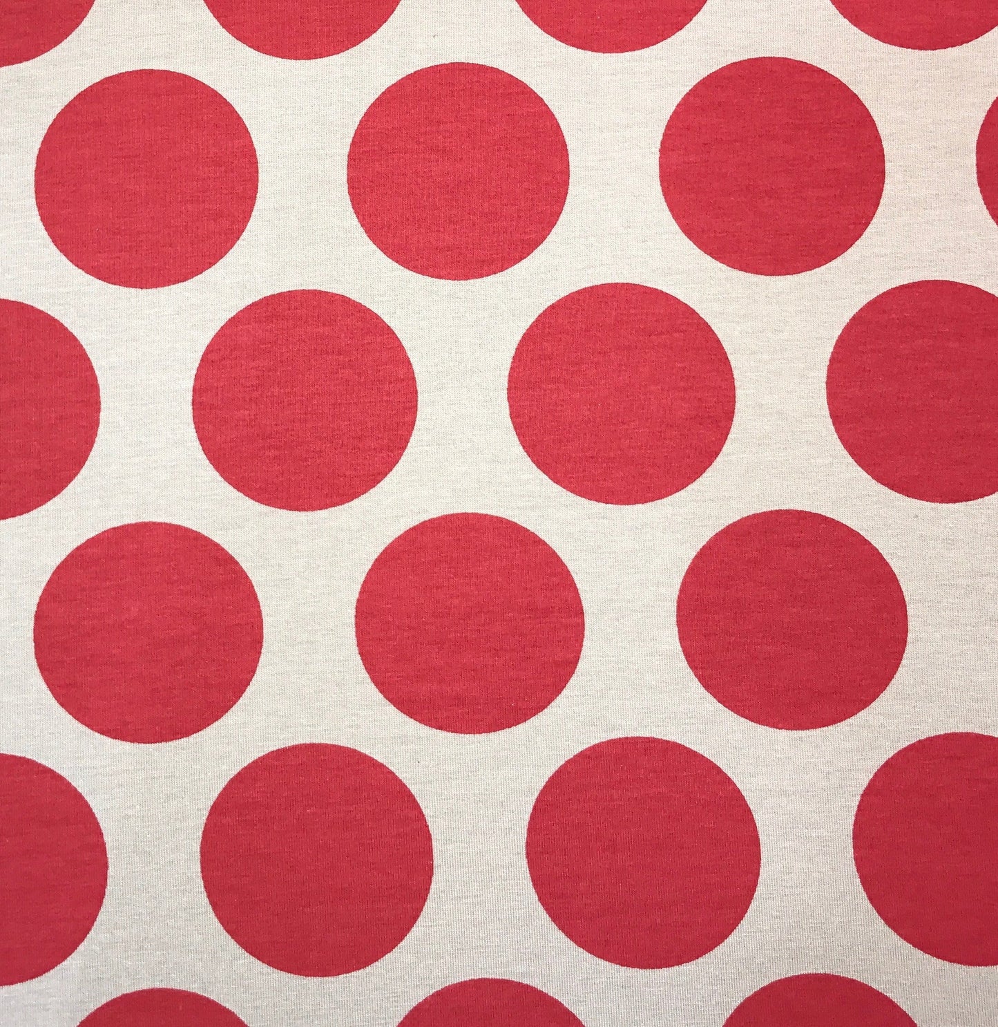 Red XL Dot on Grey Knit -