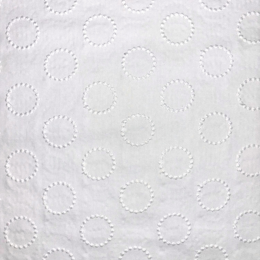 White Embroidered Burst