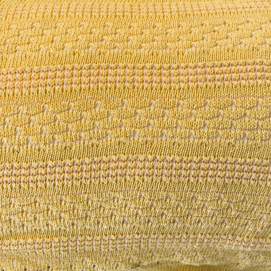 Yellow Knitted Sweater Fabric