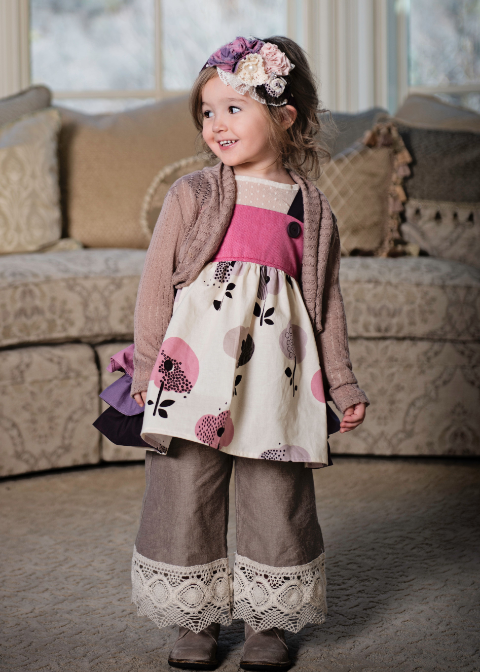 Dusty Lavender Pointelle Knit