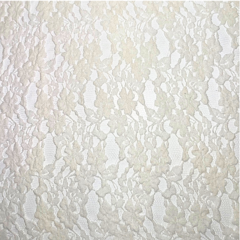Ivory Flower Lace 60" wide