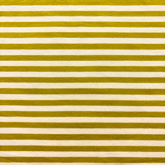 Citrine Stripe Jersey Knit