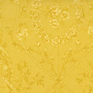 Desired Things - Flowers on Tonal Yellow -