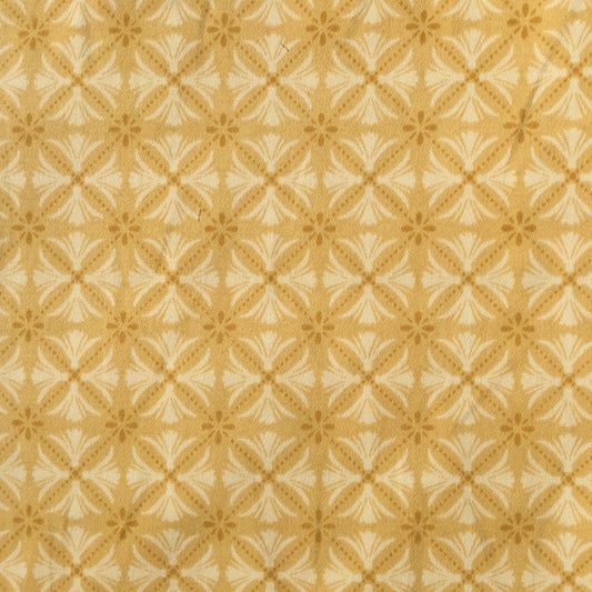 Geometric Medallion Gold - Twill - 2 way stretch -