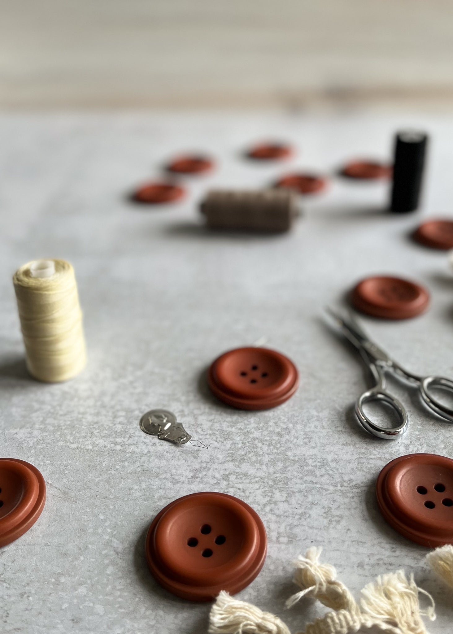 Rust Button Item Large Rust Brown Button – Persnickety Fabrics