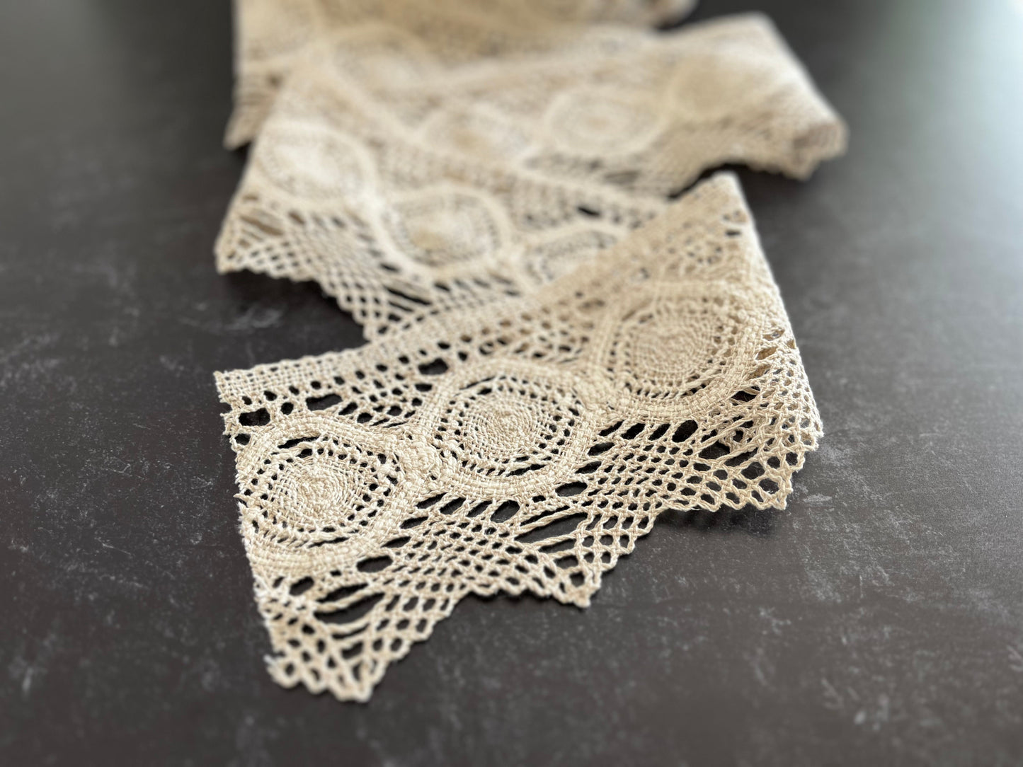 Two Tone Cluny Cotton lace 4.5"