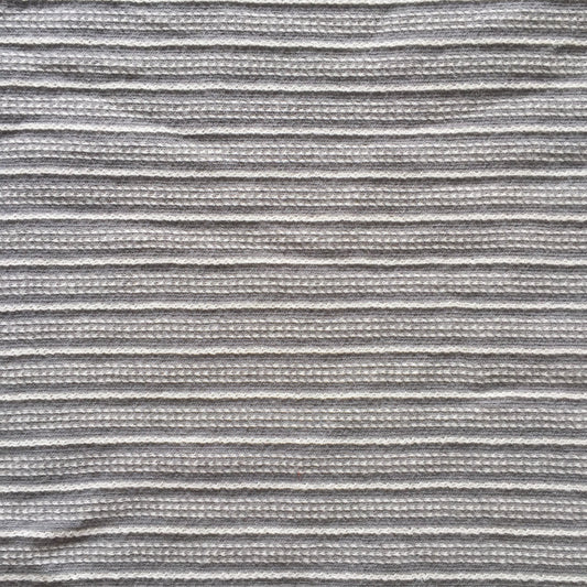 Textured Gray/Cream Stripe Knit