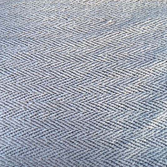 Cream Herringbone French Terry Sweatshirt Fabric