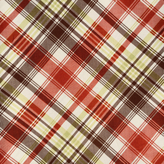 Persnickety  Tartan Plaid - Poplin -  Brown