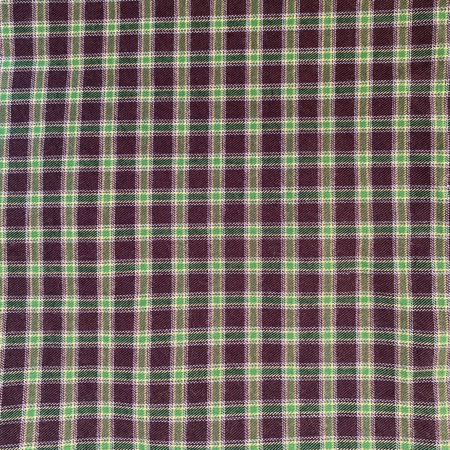 Green/Black Plaid Woven